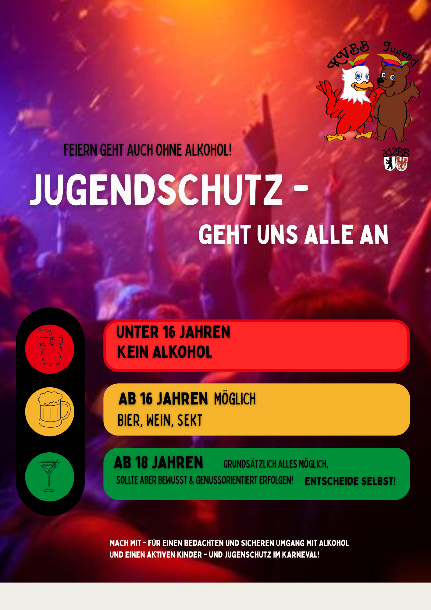 Jugendschutz alkohol Flyer A4
